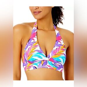 NWT Anne Cole
Women's Marilyn Printed Halter Bikini Top Large